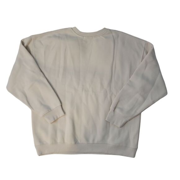 State Of Mine Women's Oversized Fit Soft Destinations Sweatshirt - Stone - Picture 2 of 3